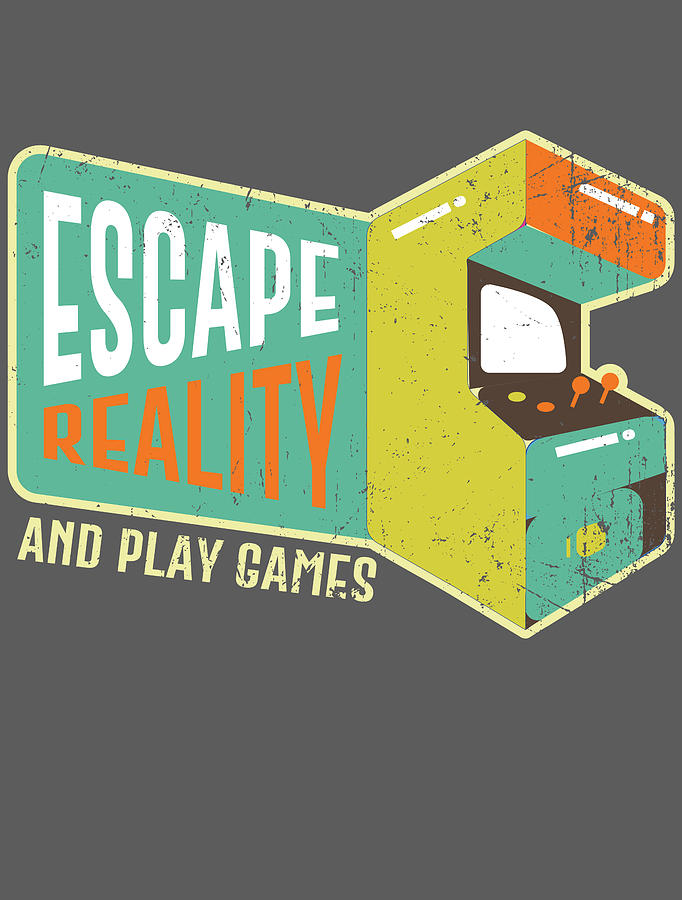 Escape Reality And Play Games Retro Video Game For Men Women Kids