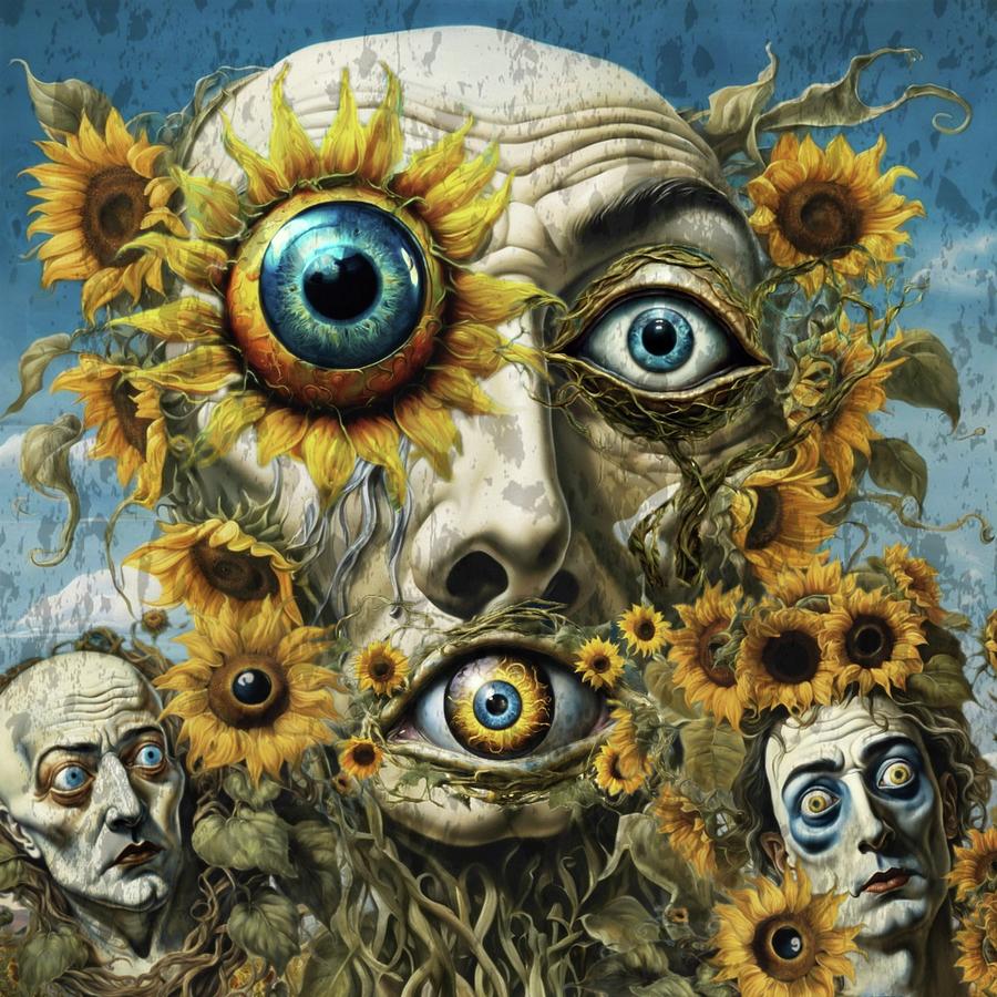 Escape Through the Sunflowers  Digital Art by Ally White
