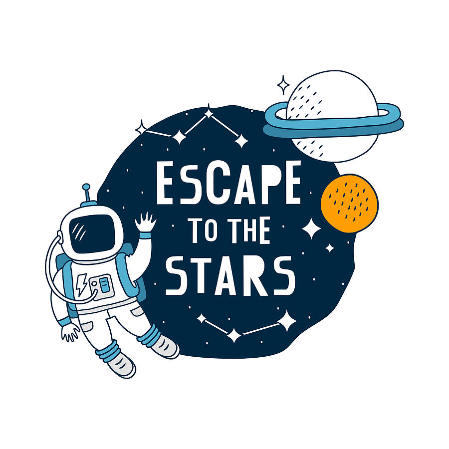 Escape To The Stars Drawing by Beautify My Walls