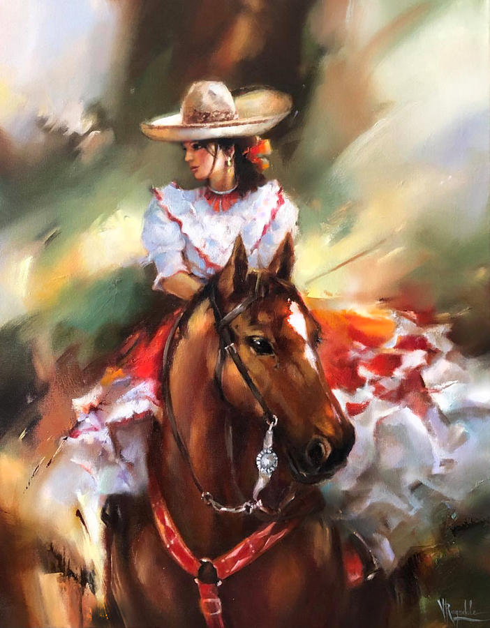 Escaramuza Charra Painting by Valentina Ragsdale Fine Art America