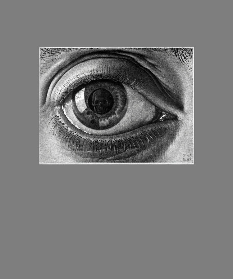 Escher Eye Baby nostalgia Painting by Jessica Baker | Pixels