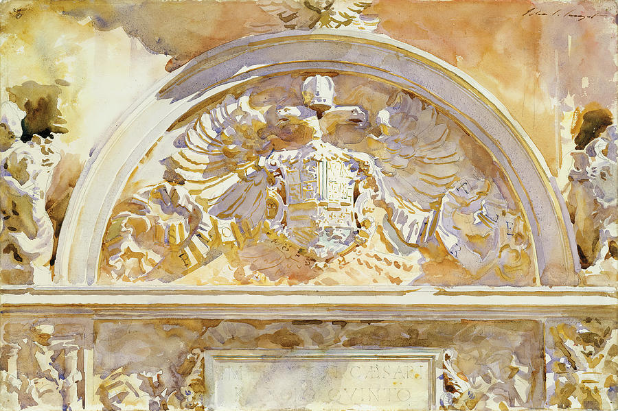 Escutcheon Of Charles V Of Spain Painting