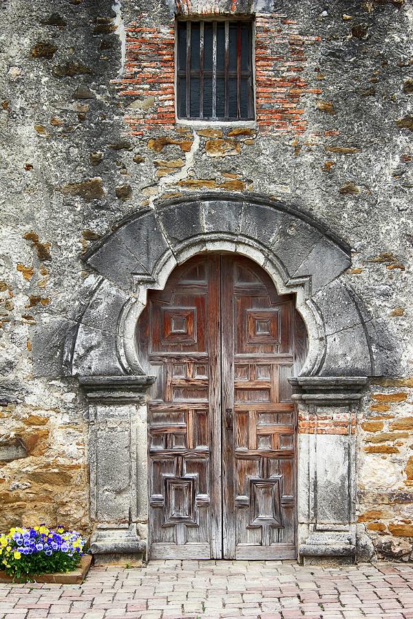 Espada Doorway Photograph by Mary Bedy