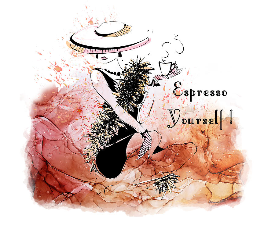 Espresso Yoursef Painting by Miki De Goodaboom