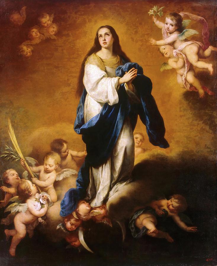 Esquilache Immaculate Conception. Painting by Bartolome Esteban Murillo