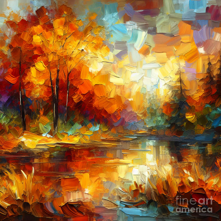 Essence of Autumn Digital Art by Vicki Pelham