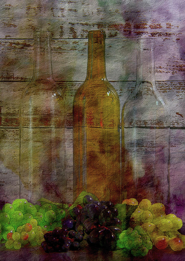 Essence Of The Grape Digital Wine Art Photograph