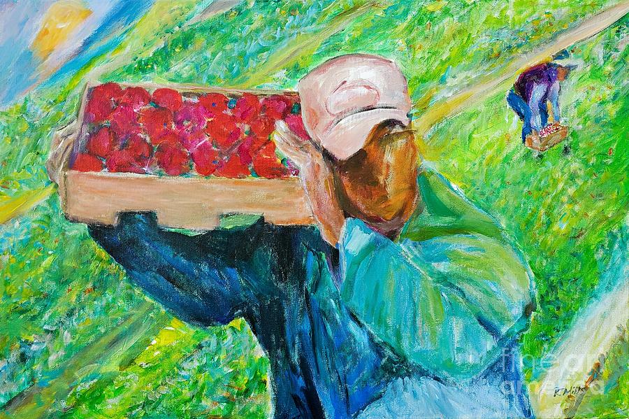 Essential Worker Bringing Food To Our Table Painting by Patrick Mills