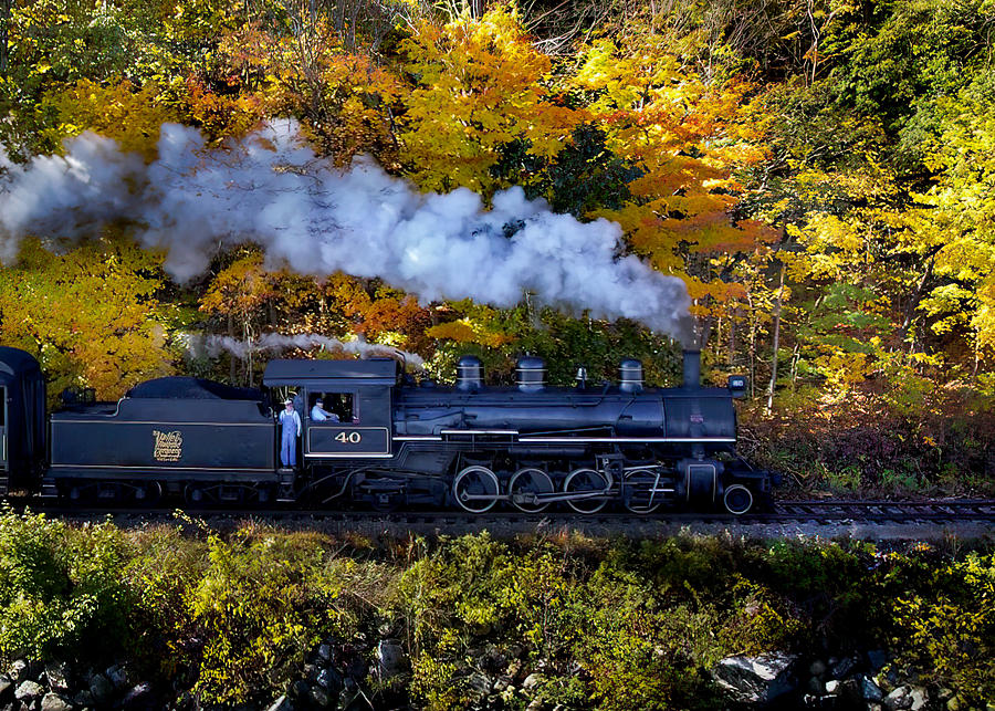 Essex Steam Train in Foliage 2022 Photograph by Jonathan Steele - Fine ...