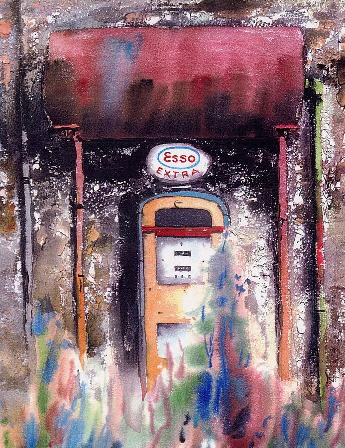 Esso Extra Painting by Val Byrne