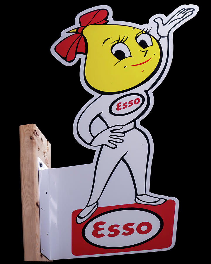 ESSO female oil drop Photograph by Flees Photos