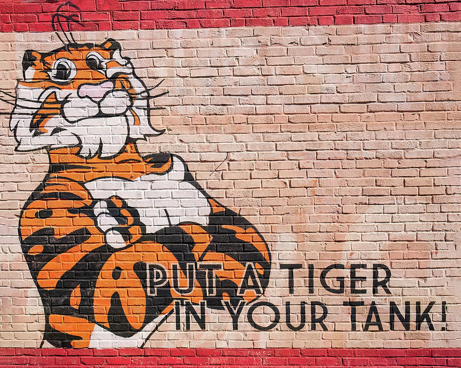 Tiger Photograph - Esso Tiger wall painting by Flees Photos