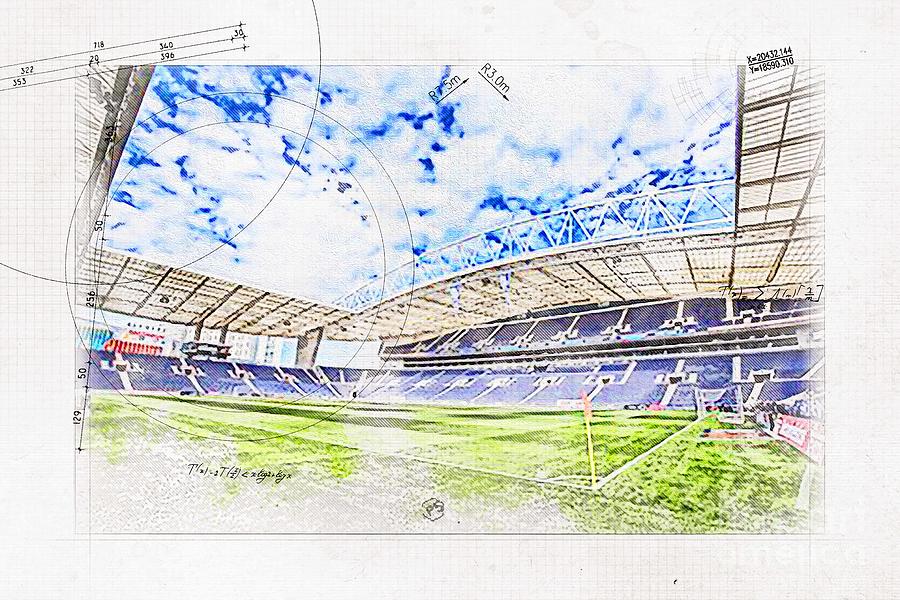 Estadio Do Dragao Corner Porto Stadium Soccer Dragau Stadium Football ...