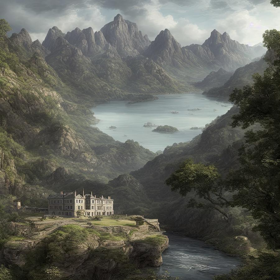 Estate with a View Digital Art by Sterling and Thorn Estate with a View Digital Art by Sterling and Thorn