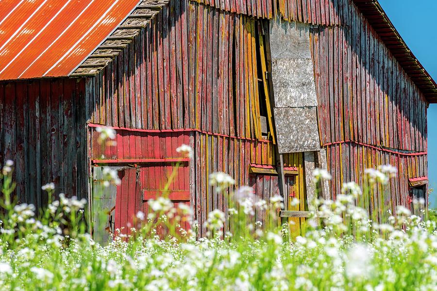 Exterior Of An Old Barn Photograph by Jerry Sodorff