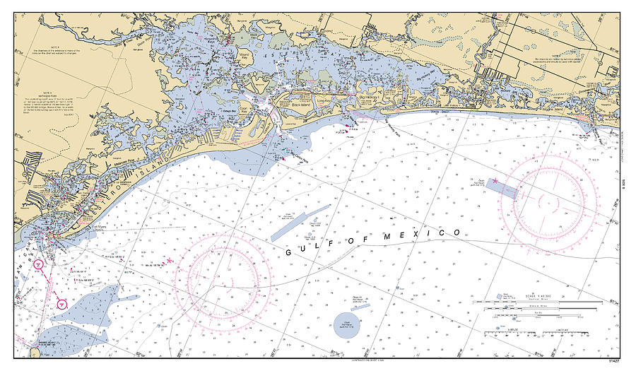 Estero Bay, NOAA Chart 11427_3 Digital Art by Nautical Chartworks