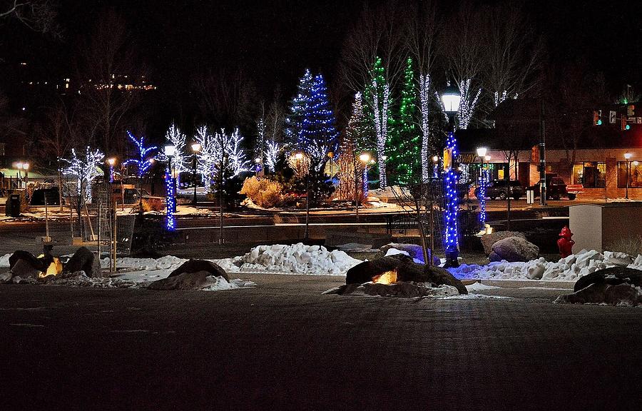 Estes Park Christmas lights Photograph by Stacy Jenkins Fine Art America