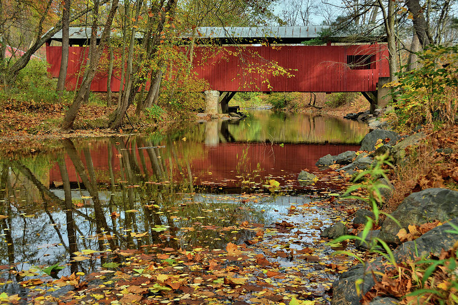 Esther Furnace Covered Bridge Photograph by Ben Prepelka