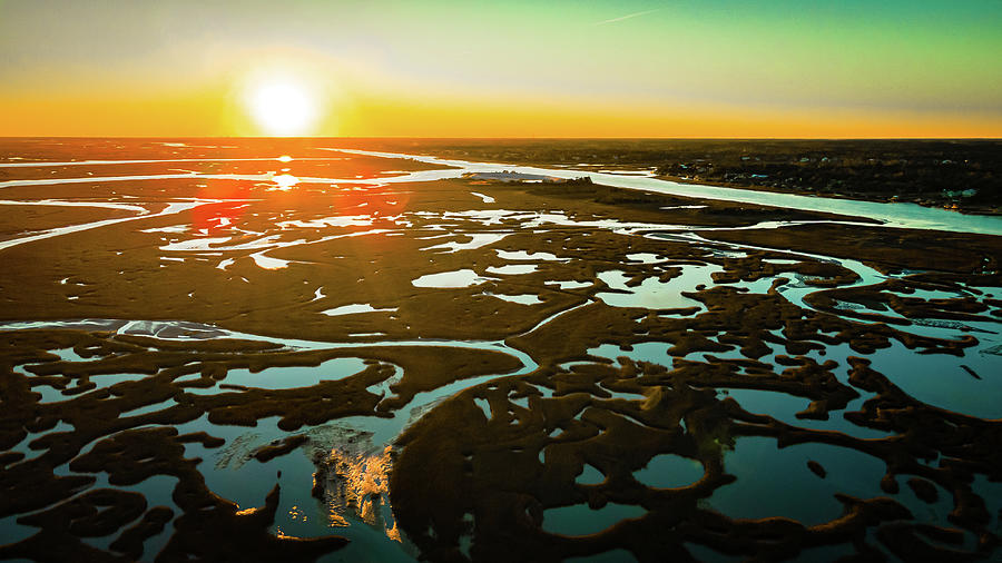 Estuary Sunset Photograph by Sand Catcher