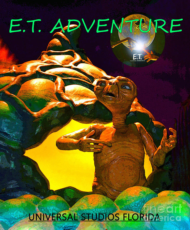 E.T. adventure poster Mixed Media by David Lee Thompson
