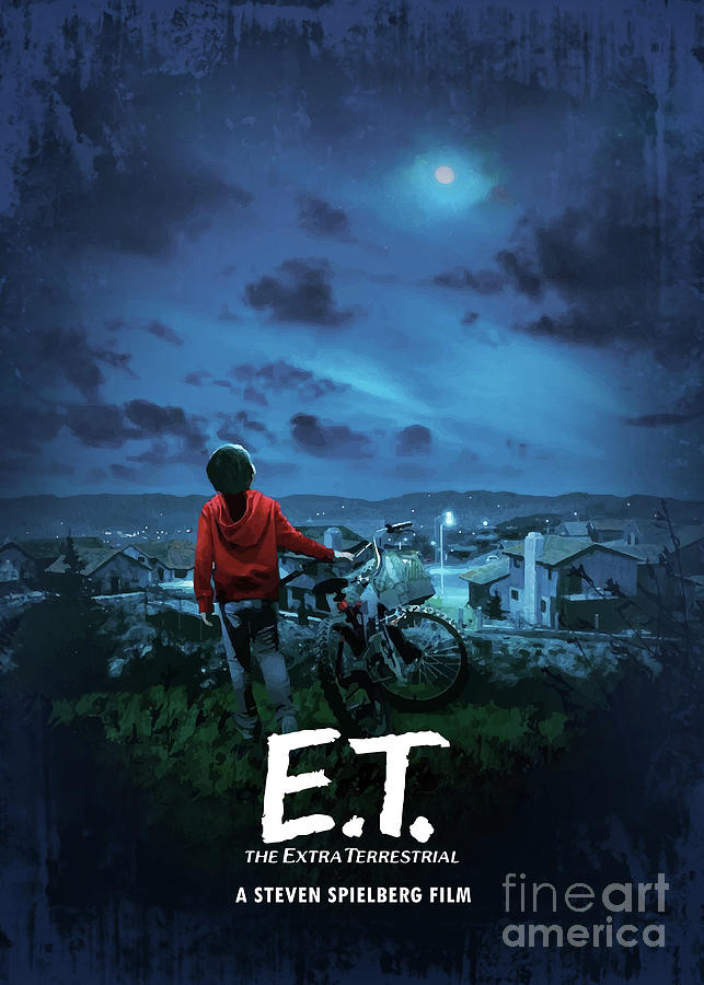 Movie Poster Digital Art - E.T. The Extraterrestrial by Bo Kev