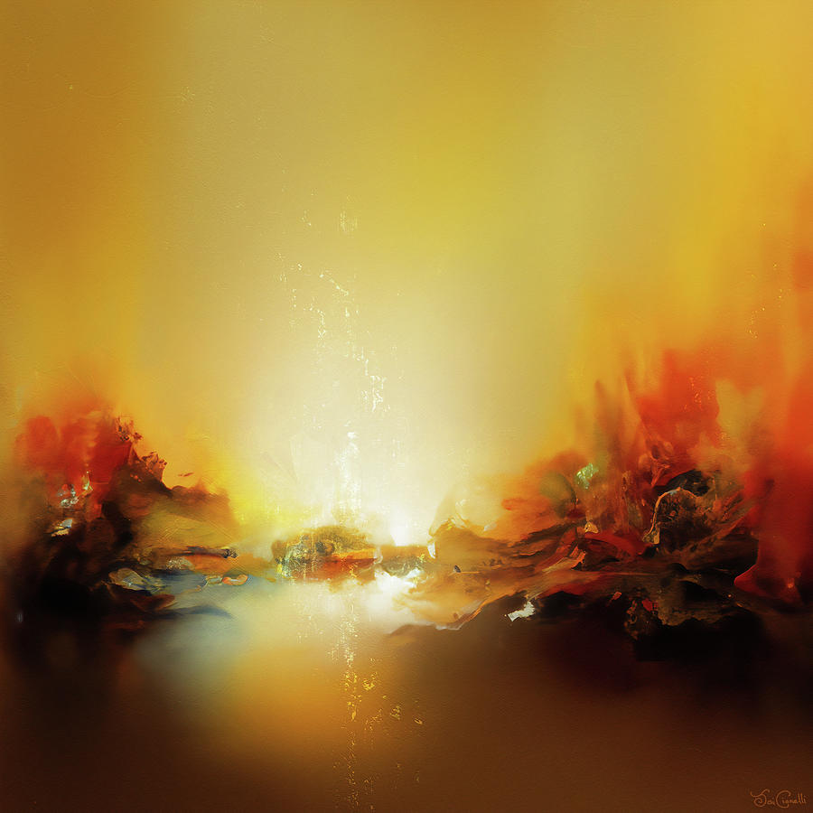 Eternal Flame - Abstract Art Painting by Jaison Cianelli
