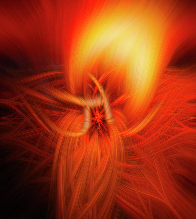 Phoenix Digital Art - Eternal Flame by Dan Sproul