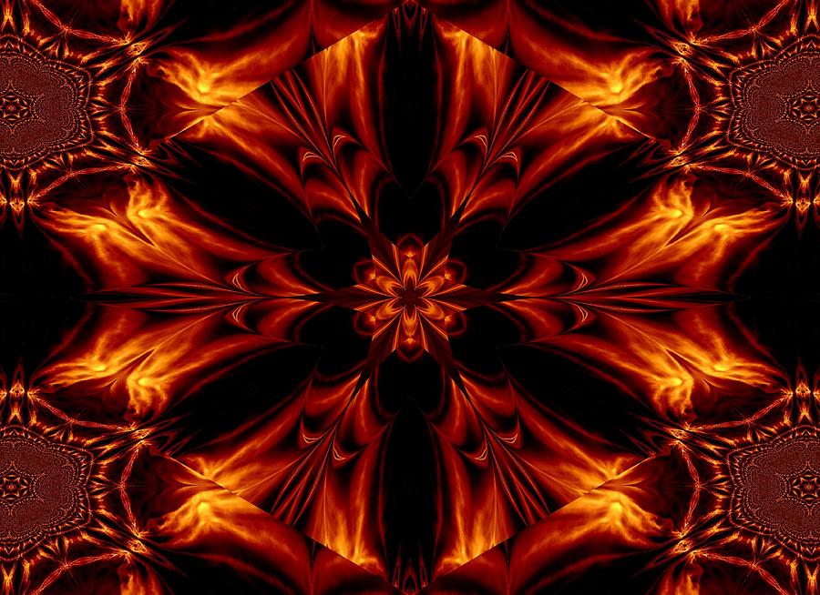 Eternal Flame Flowers 6 Digital Art by Sherrie Larch - Fine Art America