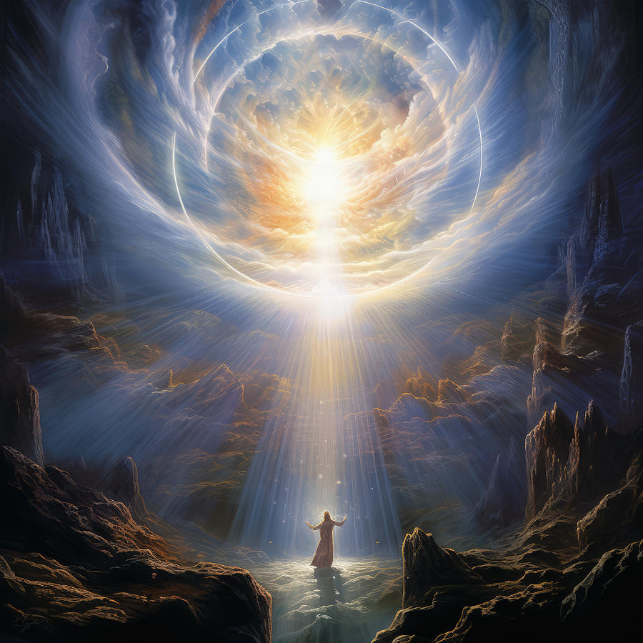 Eternal Radiance Painting by Lourry Legarde