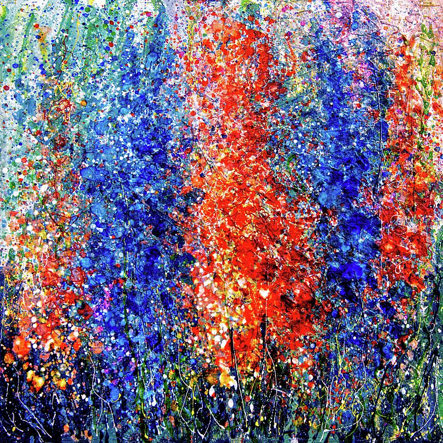 Eternal Spring Abstract Painting by OLena Art Painting by Lena Owens - OLena Art Vibrant Palette Knife and Graphic Design