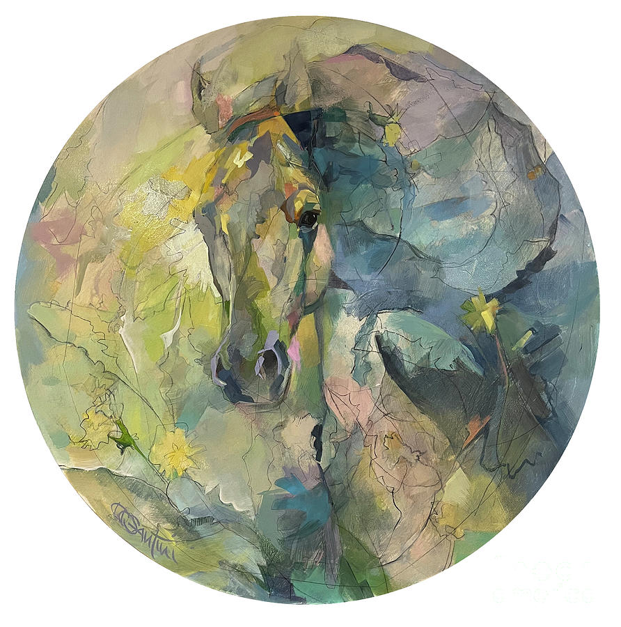 Horse Painting - Ether by Kimberly Santini