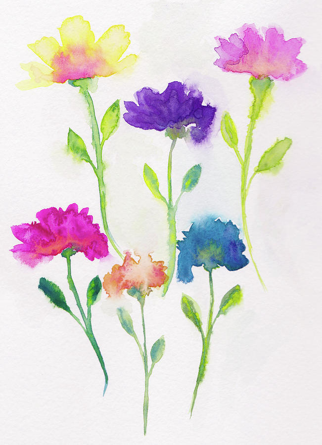Ethereal Blooms Painting by Sunshyne Joyful