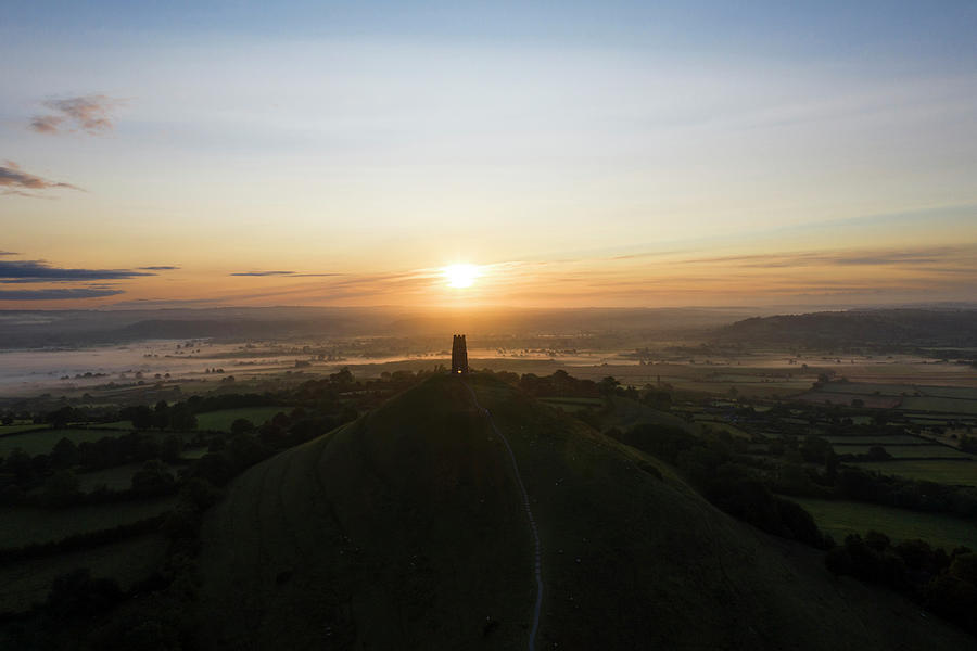 Ethereal Dawn above Avalon Photograph by Peter R Longden - Pixels