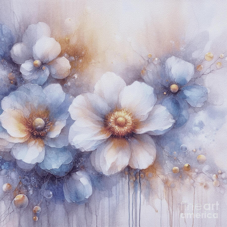 Ethereal Flowers - Painting Painting by Maria Angelica Maira