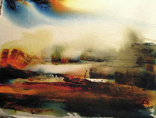 Ethereal Landscape VI Painting by Stacey Carlson