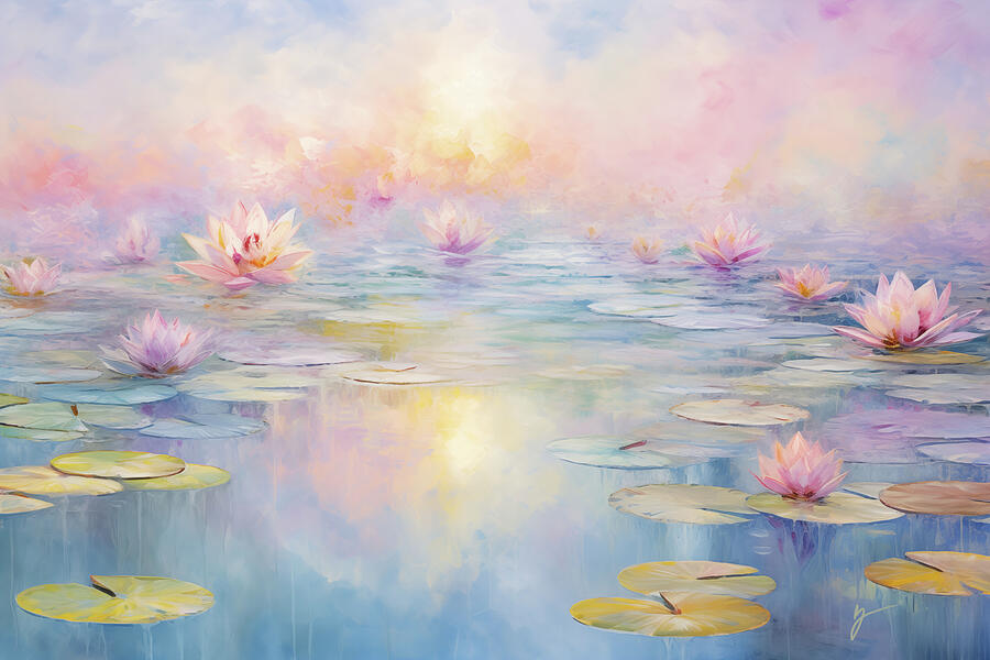 Ethereal Lily Fantasy Painting by Greg Collins