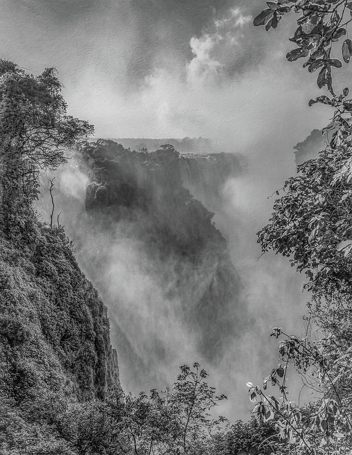 Ethereal Morning at Victoria Falls, Vertical Photograph by Marcy Wielfaert