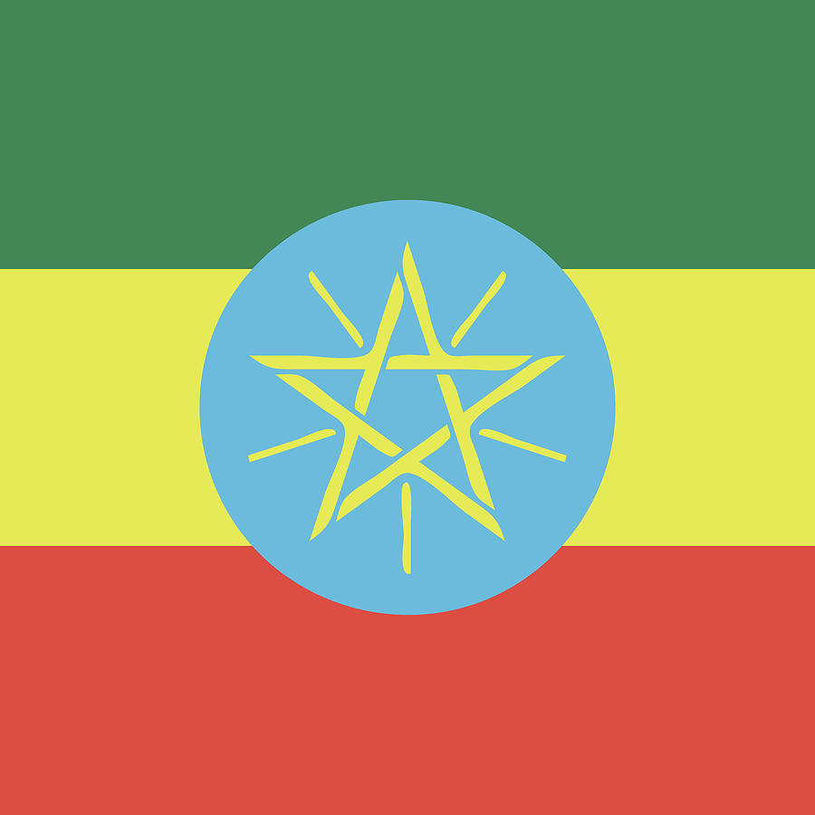 Ethiopia flag emblem Mixed Media by Alexander Nedviga - Fine Art America