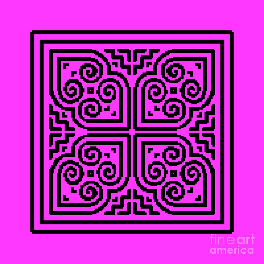 Ethnic Pattern02-color4-bp Digital Art