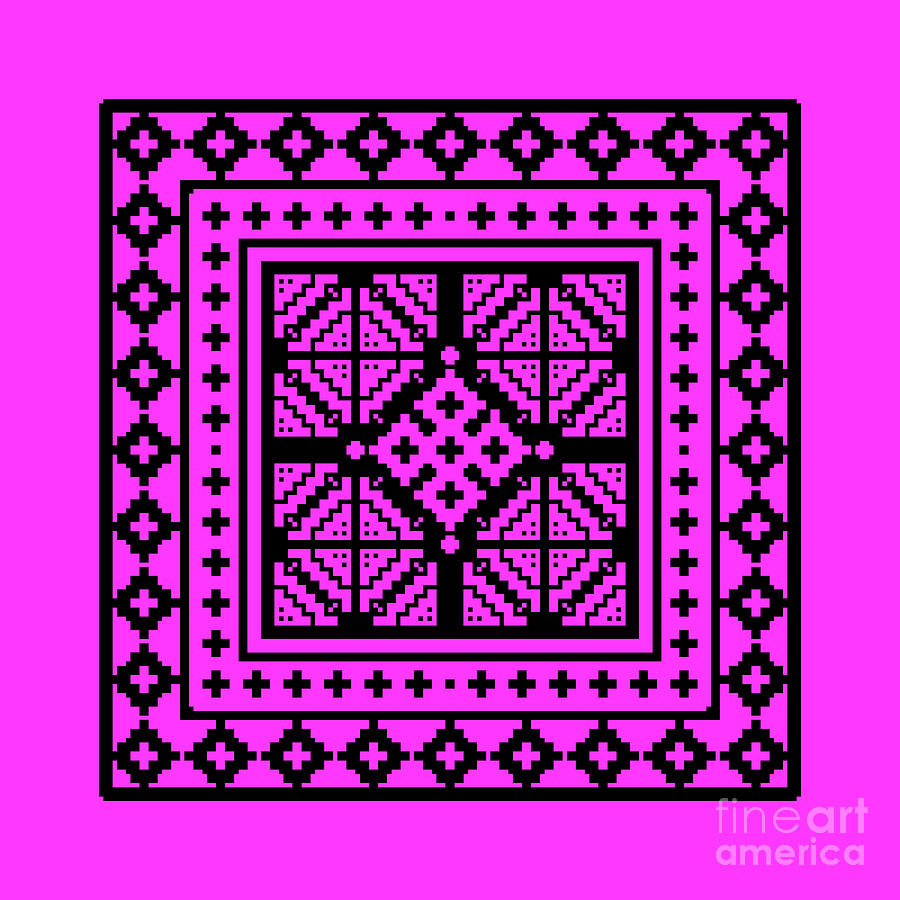 Ethnic Pattern03-color4-bp Digital Art