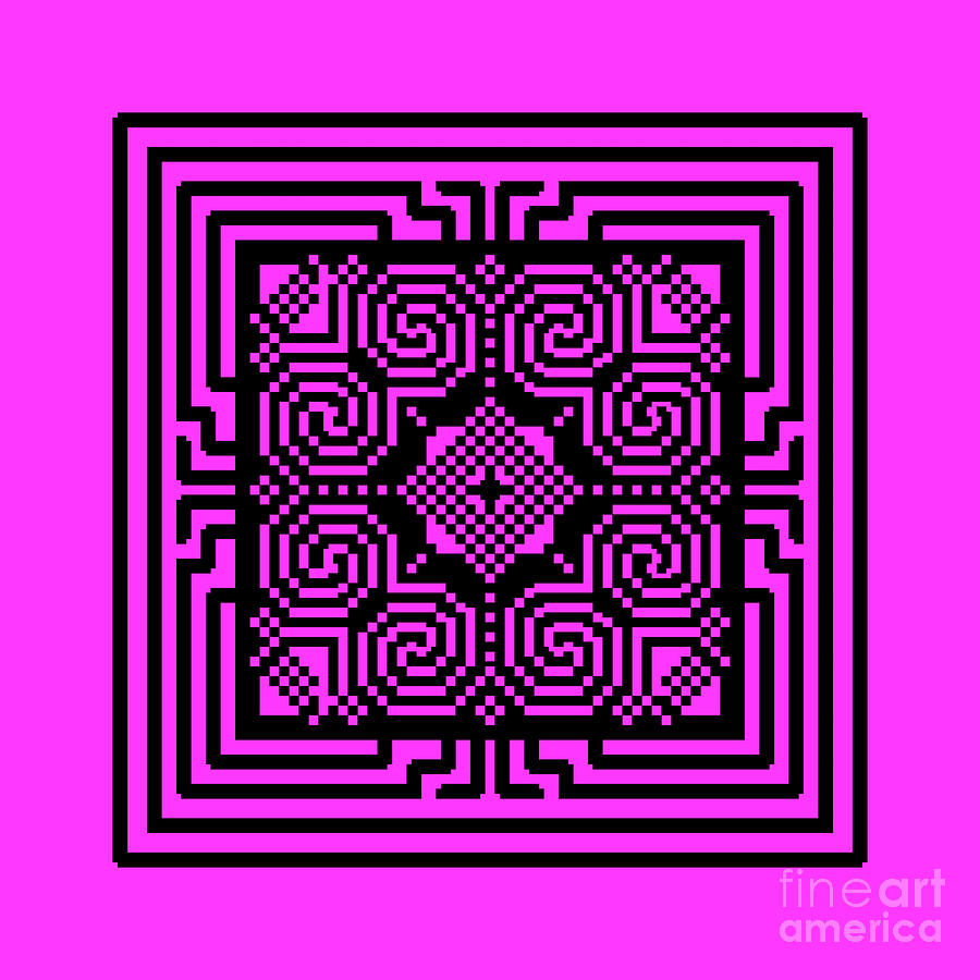 Ethnic Pattern04-color4-bp Digital Art