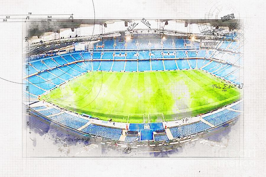 Etihad Stadium Football Lawn Field Football Stadium Manchester City ...