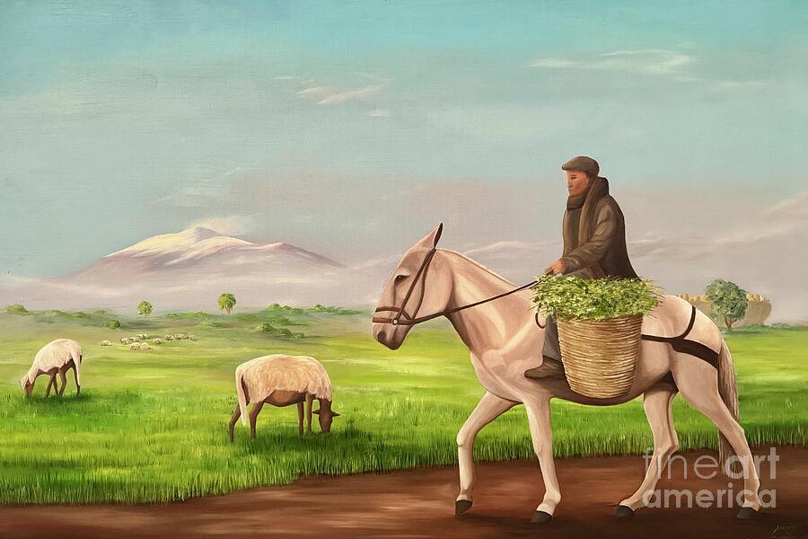 Etna Pasture Painting by AnnaJo Vahle