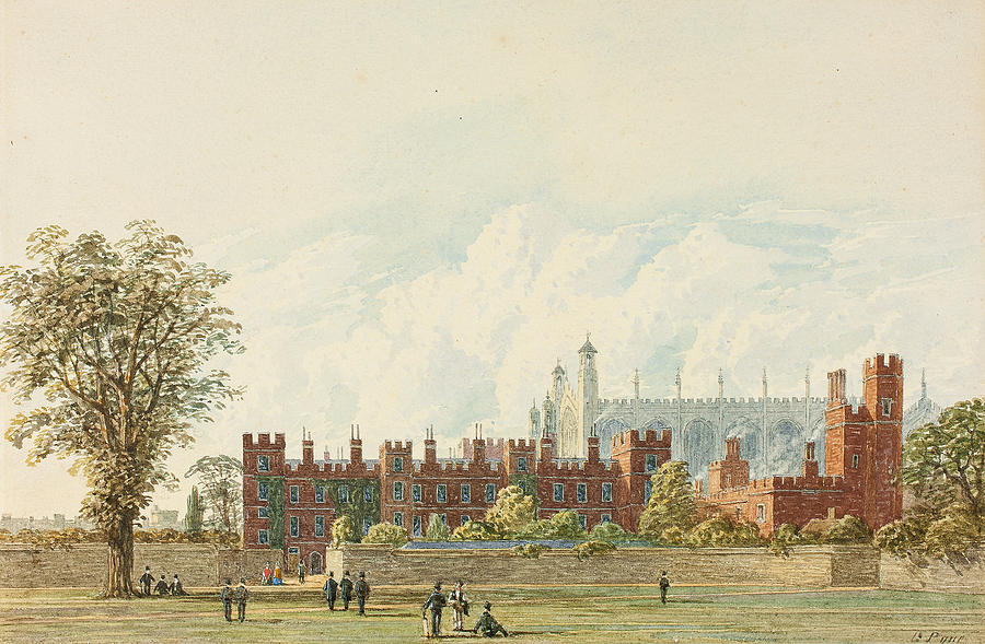 Eton from the Playing-Fields Drawing by George Pyne