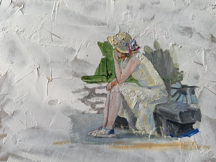 Girl Painting - Etude by Khanlar Asadullayev