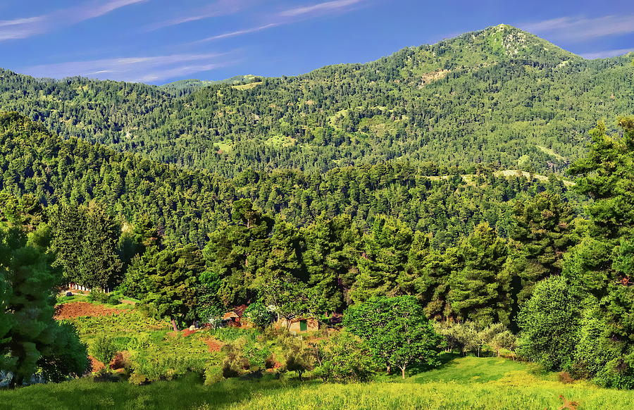 Euboea Landscape Panorama by Anthony Dezenzio Euboea Landscape Panorama by Anthony Dezenzio