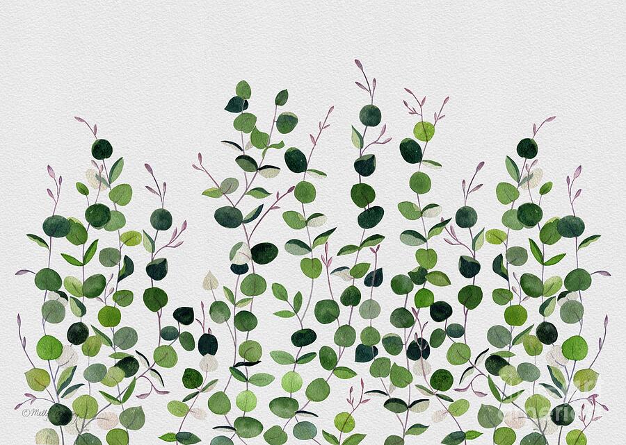 Eucalyptus Foliage Painting by Melly Terpening