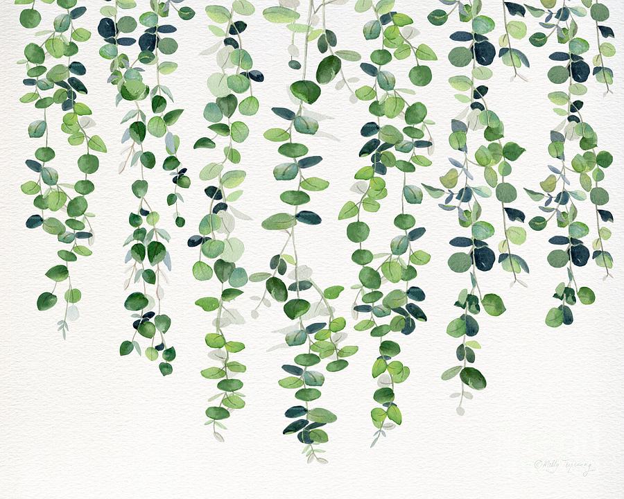Eucalyptus Garland Painting by Melly Terpening