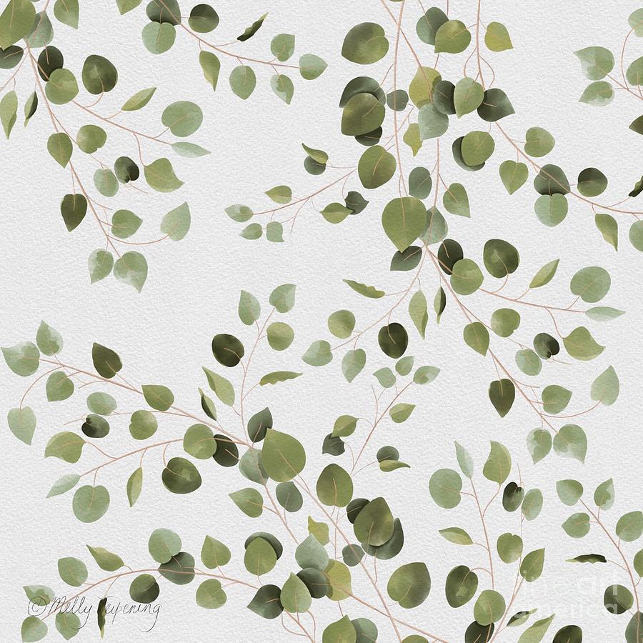 Eucalyptus Leaves 2  Painting by Melly Terpening