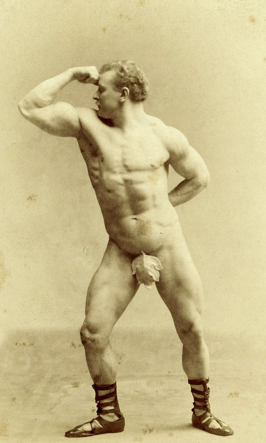 Eugen Sandow, Father of Bodybuilding, 1894 Painting by Benjamin Joseph Falk  - Fine Art America